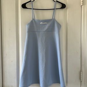 Baby blue mini dress